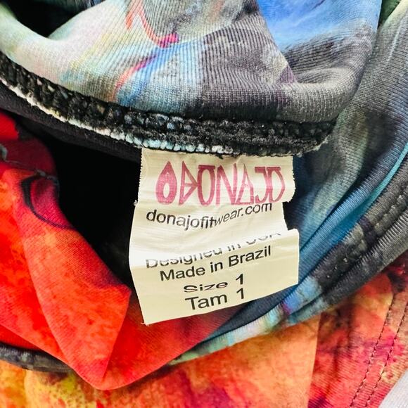 Dona Jo Athletic Skort Blue Bright Marble Size 1/Small Tennis Pickleball Walking - Picture 4 of 6